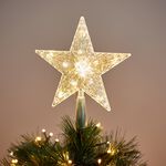 Light Up Warm White Christmas Tree Topper Star