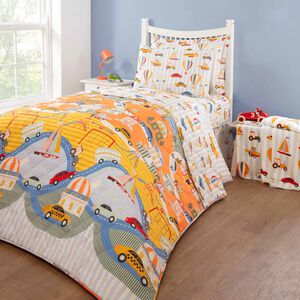 Adventure Town 200cm x 220cm Bedspread