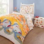 Adventure Town 200cm x 220cm Bedspread
