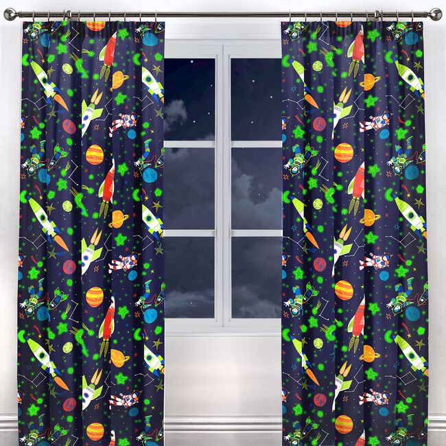 PENCIL PLEAT SUPERSONIC BLUE 66x72 Curtain
