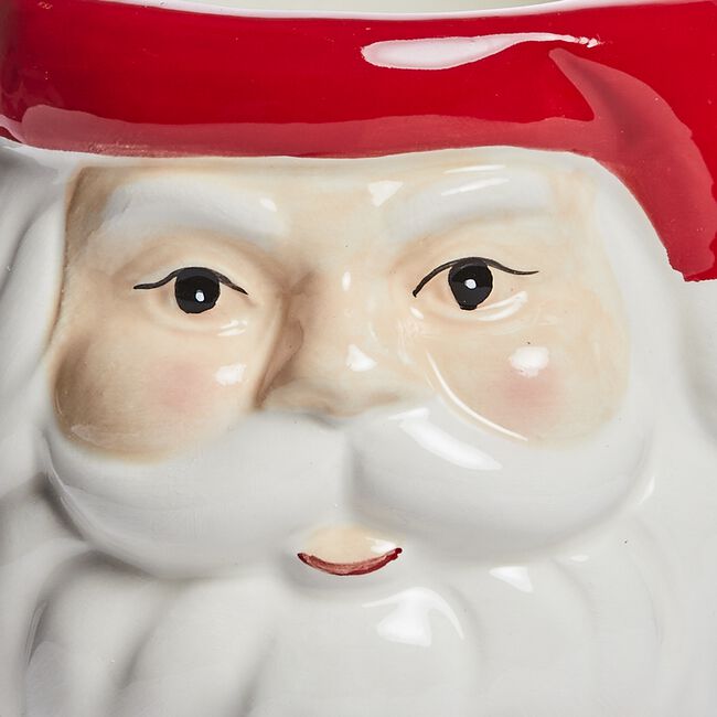 Christmas Santa Claus Ceramic Candle