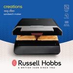 Russell Hobbs Creations Black Sandwich Maker