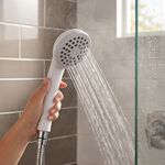 De Vielle 1 Function Jet Shower Head White