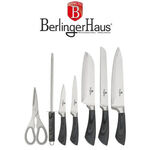 Berlinger Haus Smoked Wood Knife Block Set 8 Piece