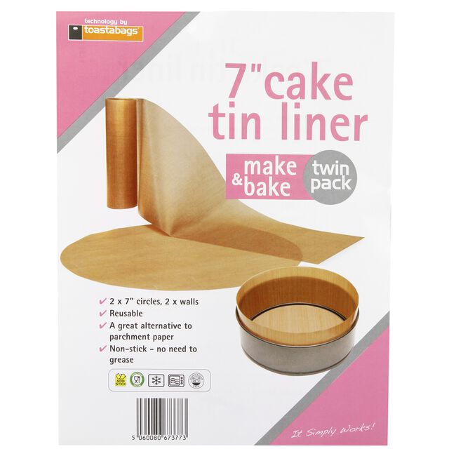 TOASTABAGS MAKE & BAKE 7 INCH Cake Tin Liner