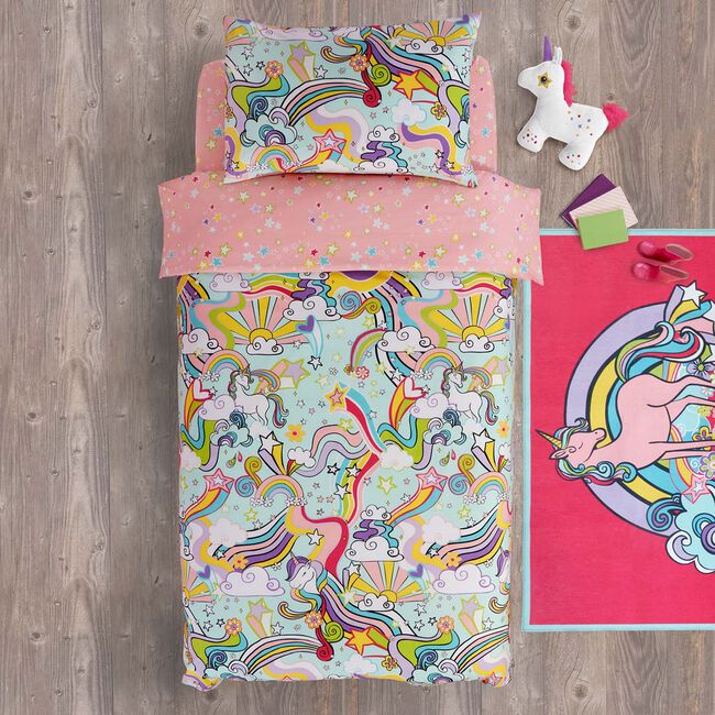 DOUBLE DUVET COVER Groovy Unicorn