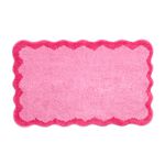 SCALLOP RASPBERRY 50X80 Bath Mat