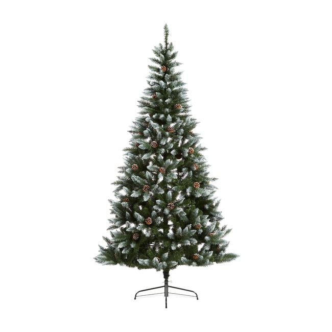 Colorado 7ft Frosted Pine Cone Christmas Tree
