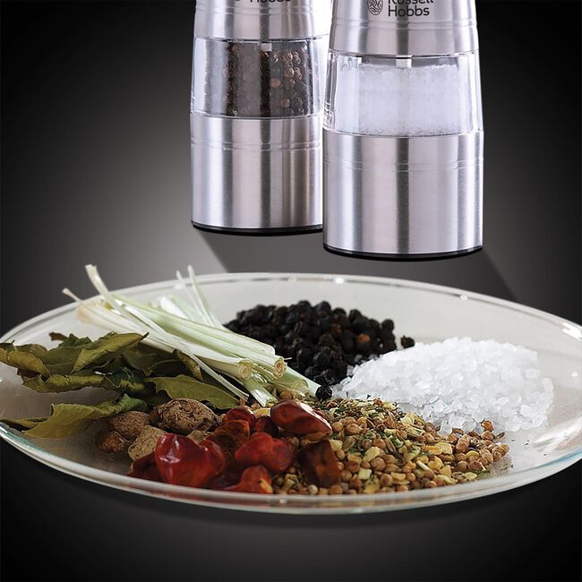 Russell Hobbs S/Steel Electric Salt & Pepper Mill