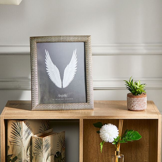 ANGELIC STUDDED 8x10" FRAME Silver