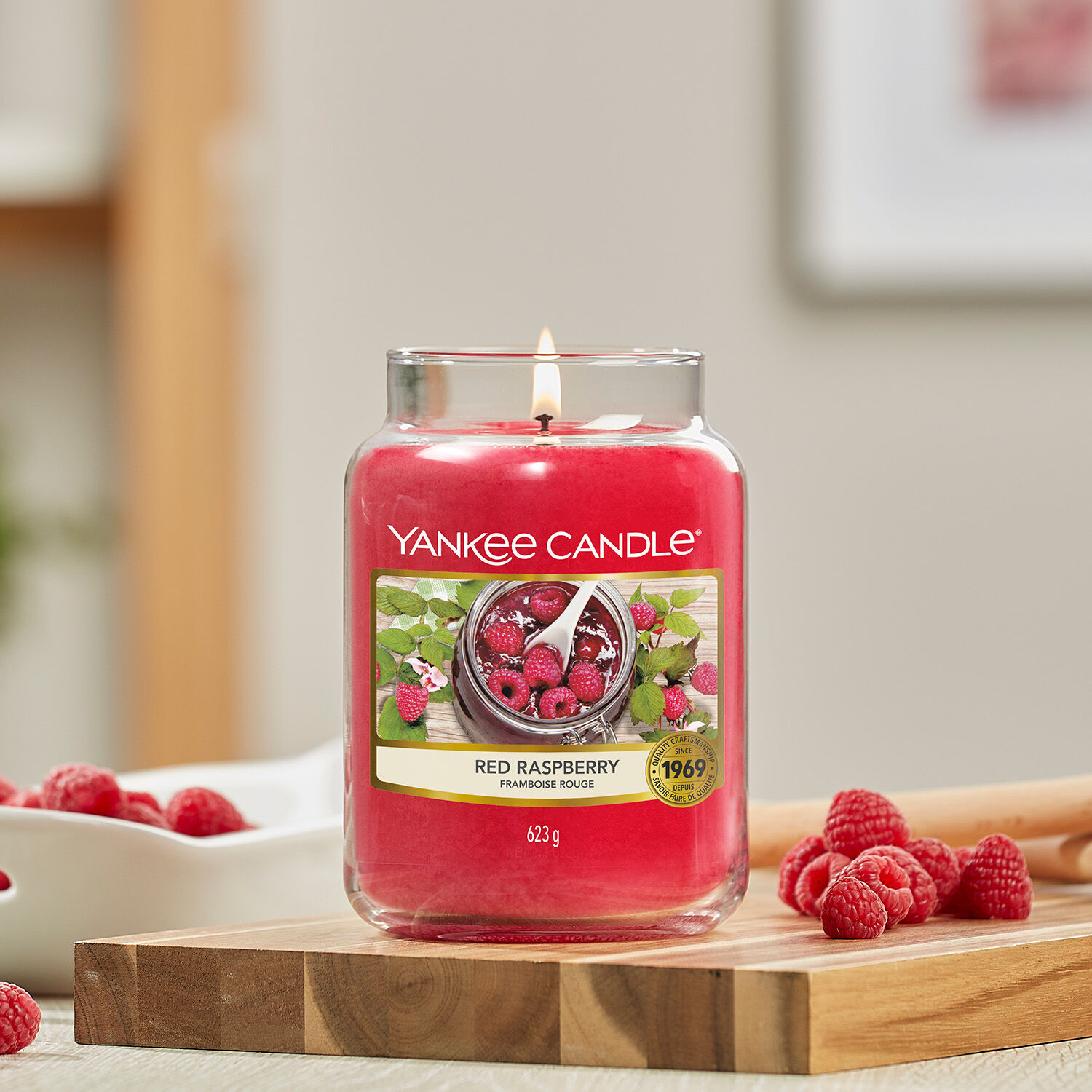 Yankee Candle Red Raspberry Large Jar Home Store More