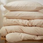 SINGLE DUVET COVER Martex Touch of Linen Creamy Almond
