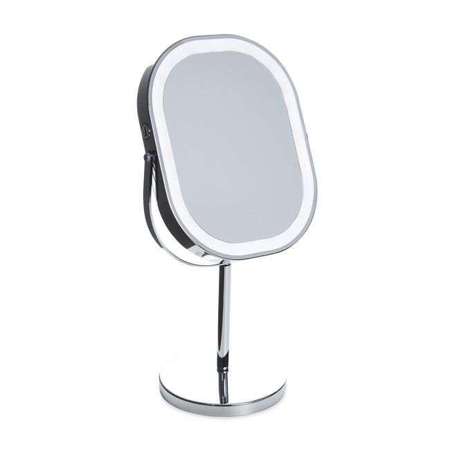 Visage LED Chrome Square 3X Cosmetic Mirror