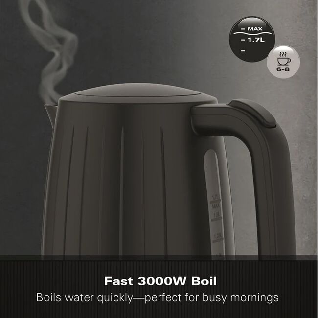 Hamilton Beach Stealth 1.7L Textured Black Kettle