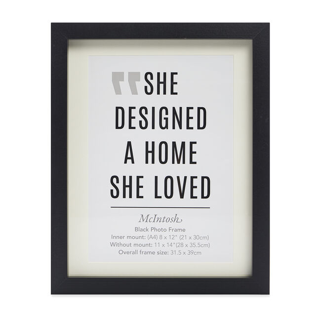 10X12 MCINTOSH Black Photo Frame 12X16 W/OUT MOUNT