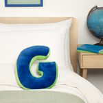 LETTER G Cushion Blue/Green