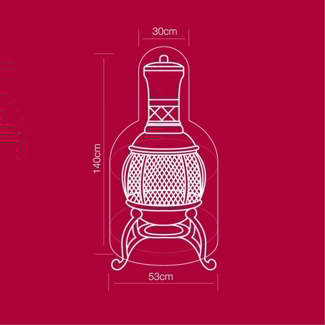 100GSM Small Chimenea Cover
