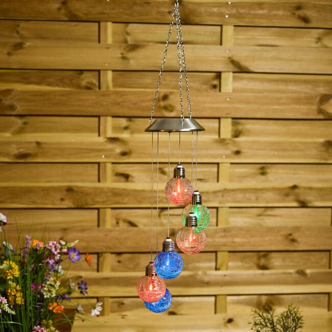 Solar Crackle Ball Wind Chime