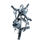 Silverflame 5Pc Teardrop Companion Set Chrome/Blk