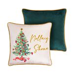 Christmas Bow Tree Cushion Cover 45cm x 45cm-2pack