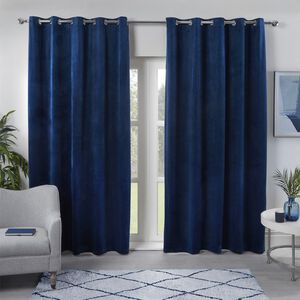 TRIANGLE STITCH NAVY 66X54 Curtain