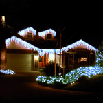 240 Icicle LED Snowing Light - Blue