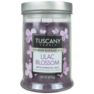 Tuscany Double Wick Candle Lilac Blossom 18oz