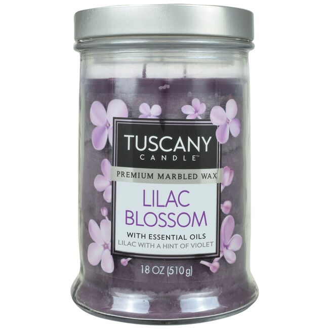 Tuscany Double Wick Candle Lilac Blossom 18oz
