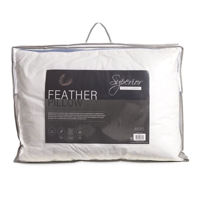  Feather Pillow Superior Three Chamber