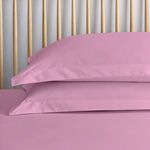 OXFORD PILLOWCASE PAIR Luxury Percale Rose Pink 6L
