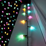 80 RAINBOW Pine Cone String Lights