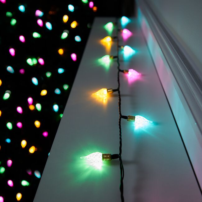 80 RAINBOW Pine Cone String Lights