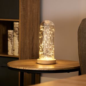 60 Warm White LED Bell Jar Decorative Light