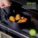 Tower Black Round Air Fryer Tray with Divider