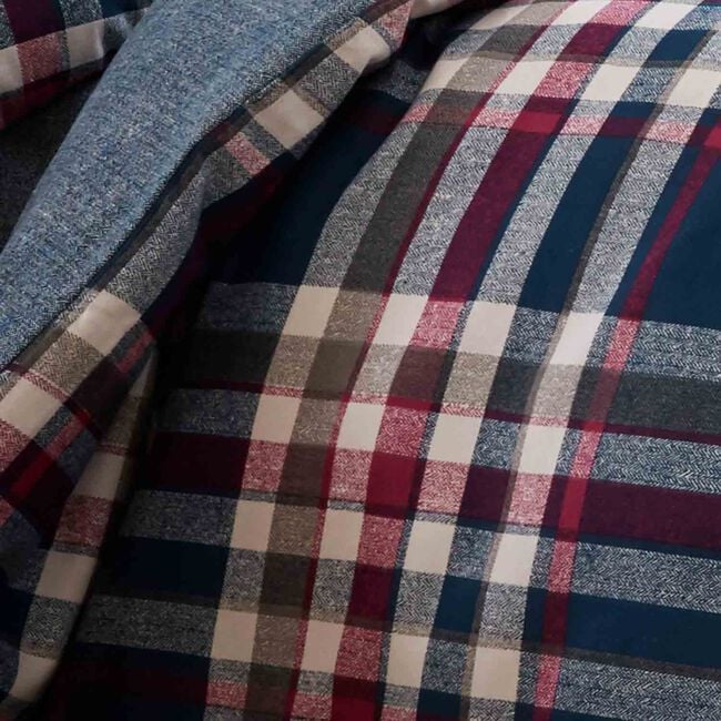 SINGLE DUVET COVER Brushed Cotton Matthews Check