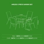 Arezzo 5 Piece Garden Furniture Set