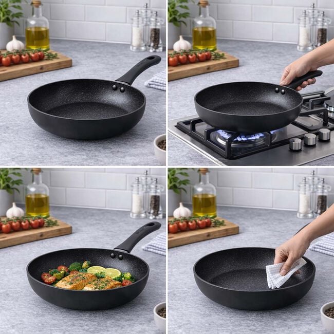Salter Megastone Onyx Frying Pan 28cm