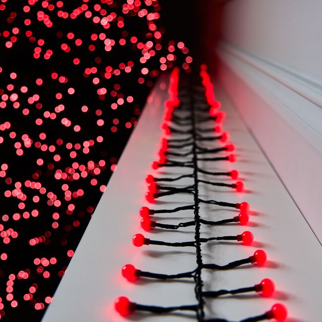 500 Red Berry Cluster Lights