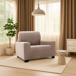 REGAL MILLS EASYSTRETCH VELVET LINEN Armchair Cover