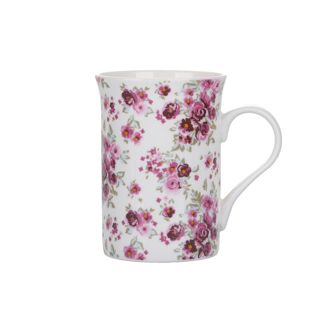 Abney & Croft New Bone Floral Mug - White