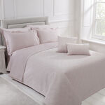 Quilted Hotel Velvet Bedspread 220 x 230cm - Blush