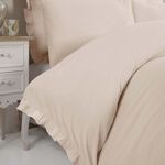 KING SIZE DUVET COVER Cotton Muslin Ivory
