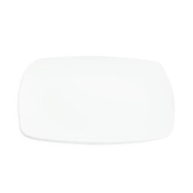 Abney & Croft White Square Dinner Plate