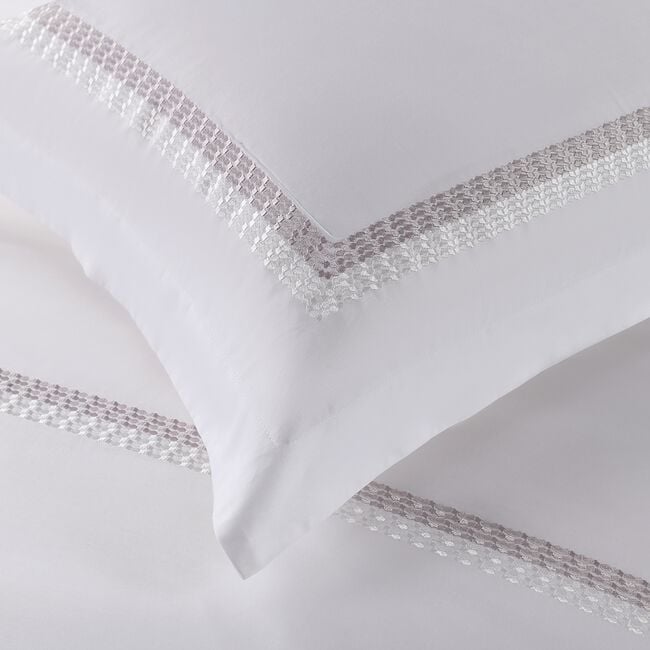 300 TC Laragh Border Stripe Oxford Pillowcase Pair