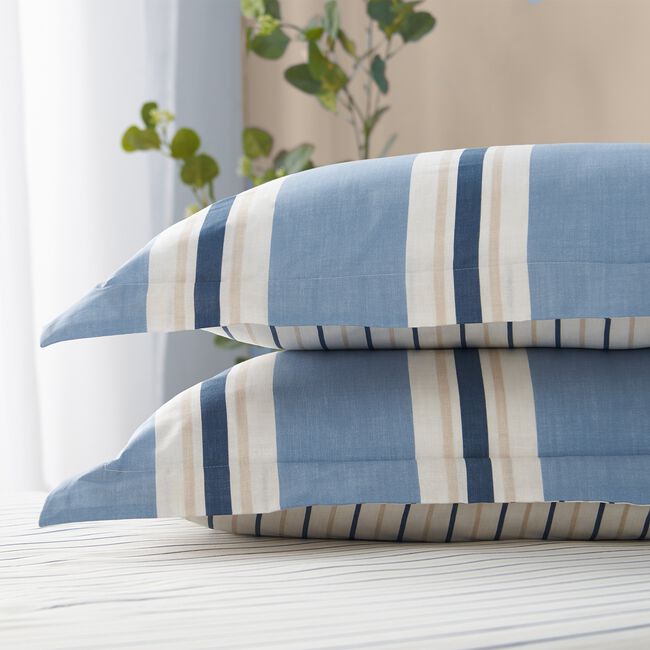 Jemmy Oxford Pillowcase Pair - Denim Blue