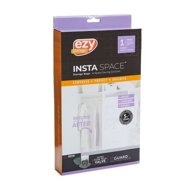 EZY STORAGE INSTA SPACE LARGE HANG VAC Bag  