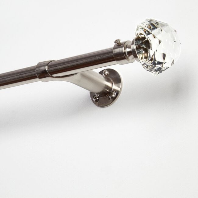 ROOM DARKENING EXTENDABLE DIAMOND 120-210cm Nickel