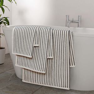 480GSM TURKISH YARN DYED BLACK Hand Towel