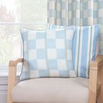 Verigated Stripe Blue 45cm x 45cm Cushion