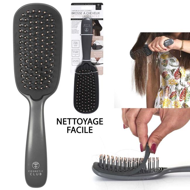 Cosmetic Club Easy-Clean Hair Brush